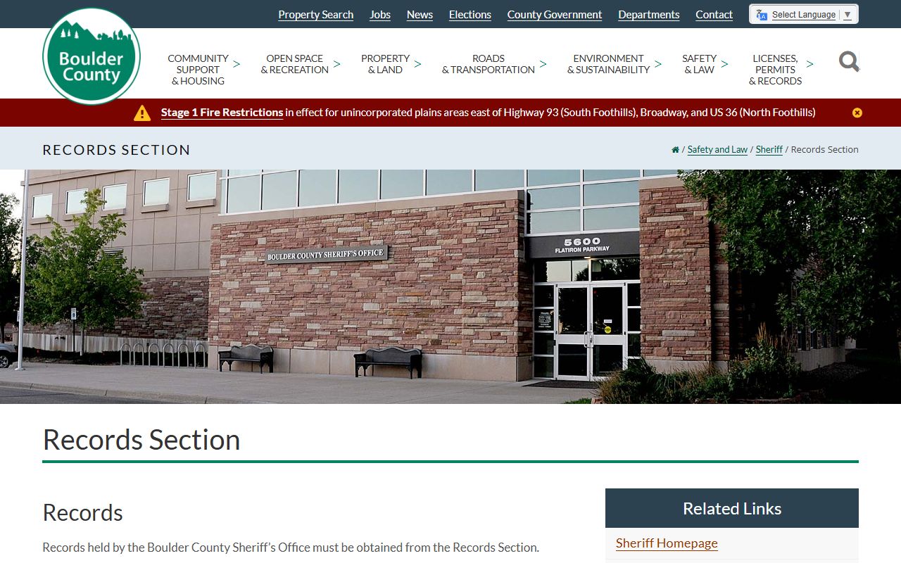 Boulder County Colorado Criminal Records