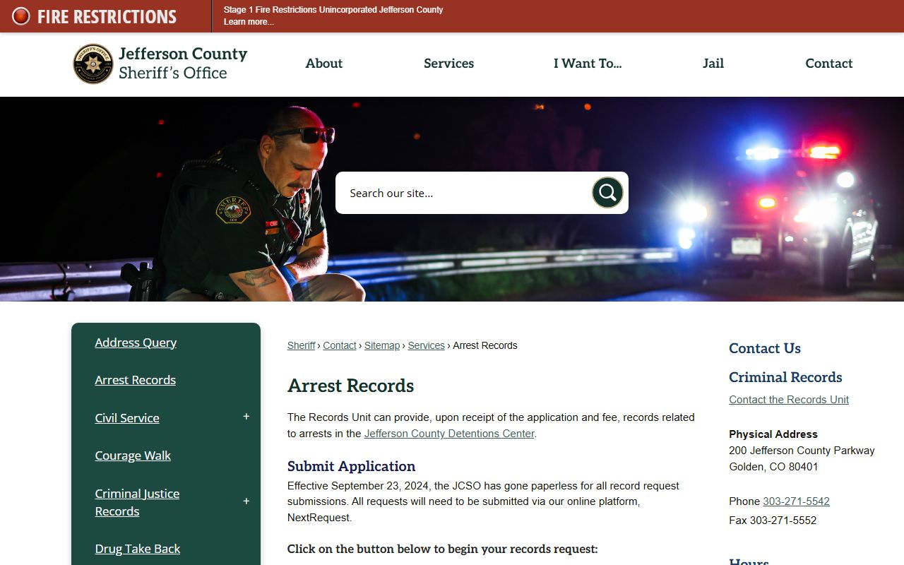 Jefferson County Colorado Criminal Records